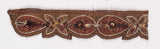 Floral Sequin Beaded Trim 1 Inch