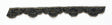 Beaded Trim Black Handcrafted 1"