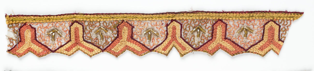 Beaded Floral Trim Y-Shaped 1.5"
