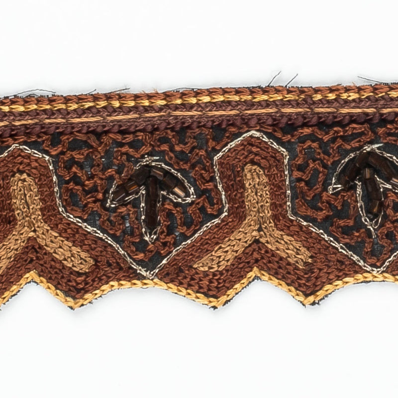 Beaded Floral Trim Y-Shaped 1.5"