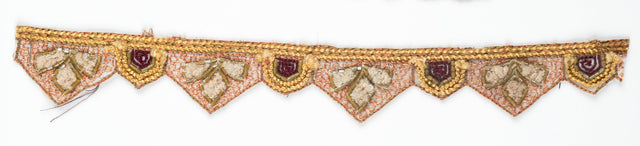 Floral Beaded Trim 1" Hand-Crafted Indian