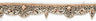 Beaded Indian Trim Brown 1.5 Inch
