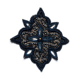 Beaded Floral Sew-On Applique