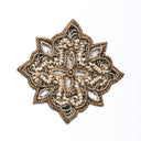 Beaded Floral Sew-On Applique