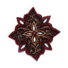 Beaded Floral Sew-On Applique