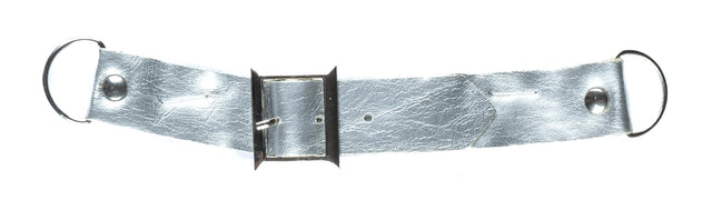 Mini Belt Buckle Connector Silver Vinyl