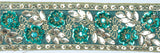 Beaded Sequins Trim 1" Hand-Crafted Indian