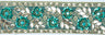 Beaded Sequins Trim 1" Hand-Crafted Indian