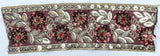 Beaded Sequins Trim 1" Hand-Crafted Indian