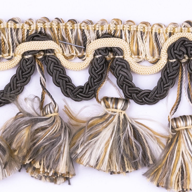 Tassel Fringe Trim Tri-Color