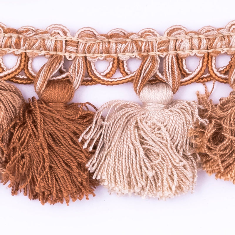 Tassel Fringe Trim Cream Tri-Color