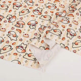 Cute Little Rabbit Print Canvas Fabric – DIY Material