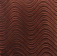 Brown Wave Swirl Flocking Velvet Upholstery Fabric,