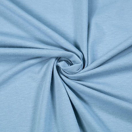 Cotton Spandex Jersey Knit Fabric Dusty Blue 4-Way Stretch