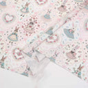 Cute Little Rabbit Print Canvas Fabric – DIY Material