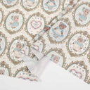 Cute Little Rabbit Print Canvas Fabric – DIY Material