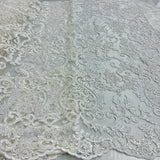 Beaded Corded Bridal Lace Dark Ivory