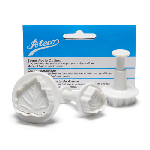 Ateco Plunger Cutters, Set of 3, Carelian Leaf - 1953