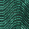 Green Wave Swirl Flocking Velvet Upholstery Fabric,