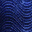 Royal Blue Velvet Flocking Swirl Upholstery Fabric,