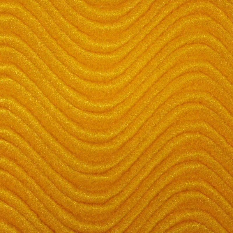 Gold Wave Swirl Flocking Velvet Upholstery Fabric