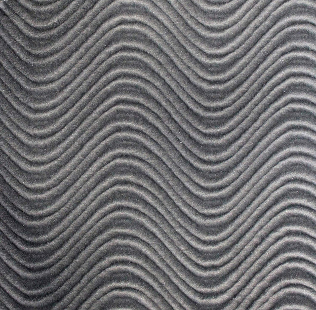 Silver Wave Swirl Flocking Velvet Upholstery Fabric