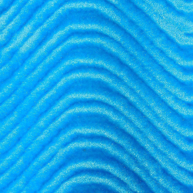 Turquoise Wave Swirl Flocking Velvet Upholstery Fabric,