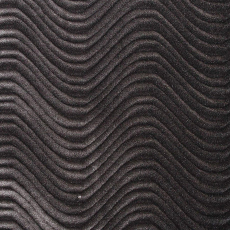 Charcoal Wave Swirl Flocking Velvet Upholstery Fabric,