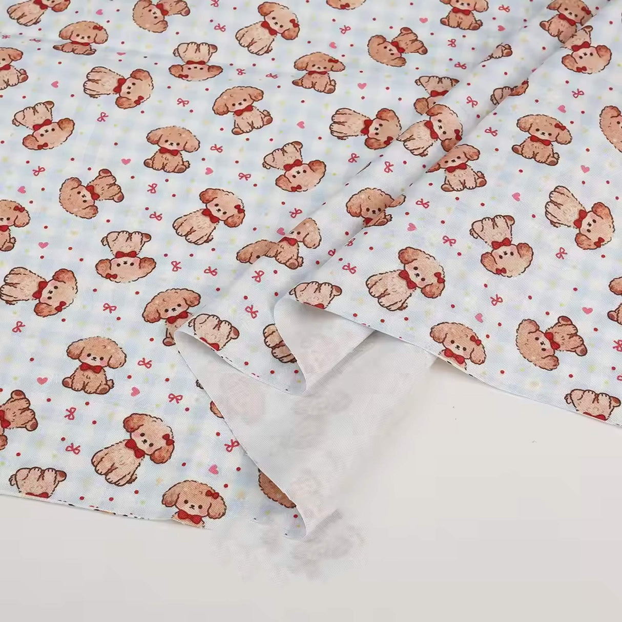 Cute Little Rabbit Print Canvas Fabric – DIY Material