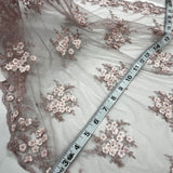 Beaded 3D Floral Lace Trimming