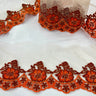Floral Embroidered Mesh Lace Trim