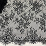 3 Yards Chantilly Embroidered Lace Fabric with Eyelash Scallop