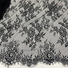 Embroidered Lace Fabric with Eyelash Scallop