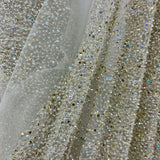 Beaded Lace Mesh Black