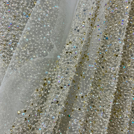 Beaded Lace Mesh Black