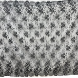 Embroidered Chantilly Lace with Eyelash Scallop