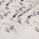 Cute Little Rabbit Print Canvas Fabric – DIY Material