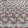 Beaded Lace Embroidered Mesh Ivory