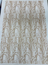Galaxy Glitter Design Mesh Lace Polyester Fabric - Glitter Galaxy Pattern, 52-54" Width (1 Yard)