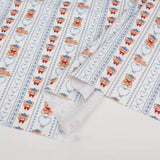 Cute Little Rabbit Print Canvas Fabric – DIY Material
