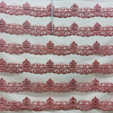 Glitter Mesh Floral Fabric