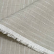 Pure Linen Yarn-Dyed Stripe Fabric Natural Ivory