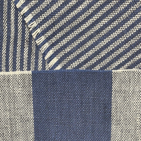Pure Linen Yarn-Dyed Stripe Indigo