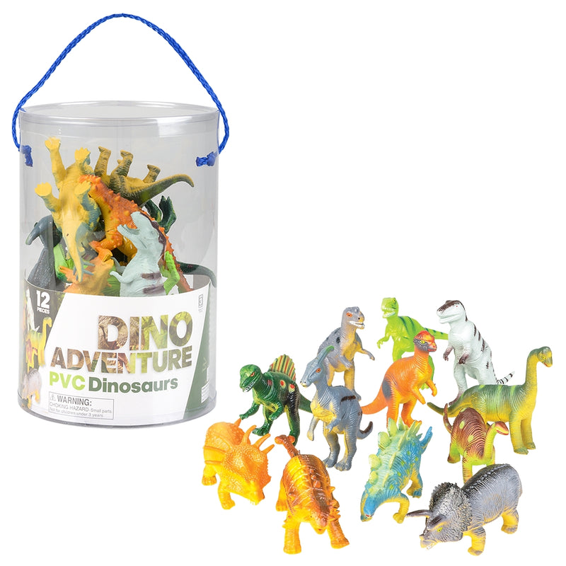 Bulk Dinosaur Figures (12 PC Canister)