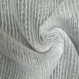 Adeena Fabric Polyester Fabric - Striped Sheer Textured, Ivory, 118" Width (1 Yard)