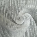 Adeena Fabric Polyester Fabric - Striped Sheer Textured, Ivory, 118" Width (1 Yard)