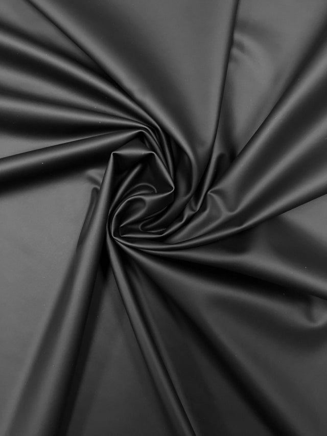 Soft Matte Foil On Stretch Polyester Spandex Knit Fabric - Black, Gold #1, Gold #2, Silver, Gold #4, 58"-60" Width