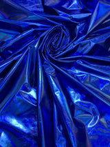 Holographic Metallic Foil Polyester Spandex Jersey Knit Fabric - Silver, Gold, Royal, Blue, Green, Charcoal Gray, Magenta, 58"-60" Width
