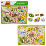 Chunky Zoo Puzzle 6-Piece Build A Zoo
