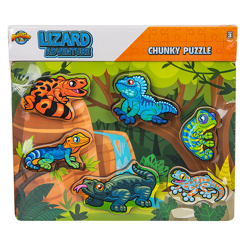 Lizard Puzzle Chunky 6-Piece Kids Puzzle